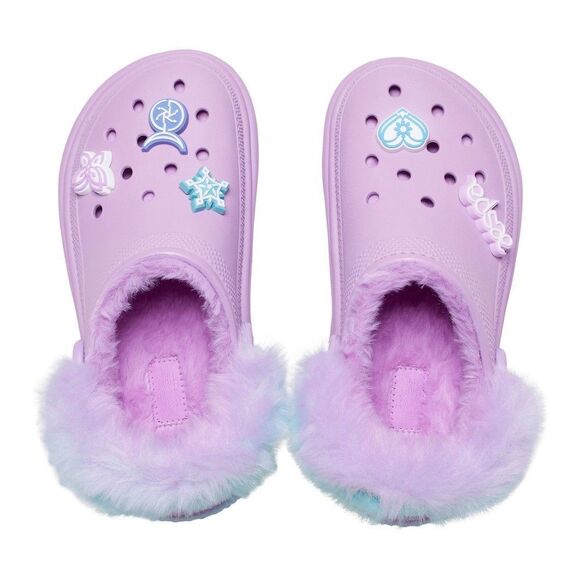 Crocs Aespa X Crocs Stomp Lined Clog Women's Sandals Purple Size 9 NEW - Picture 2 of 11
